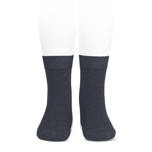 Condor Flat Cotton Crew Socks 221 Aluminum - 2019/4
