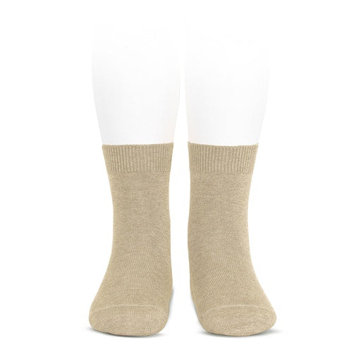 Condor Flat Cotton Crew Socks 303 Cream - 2019/4