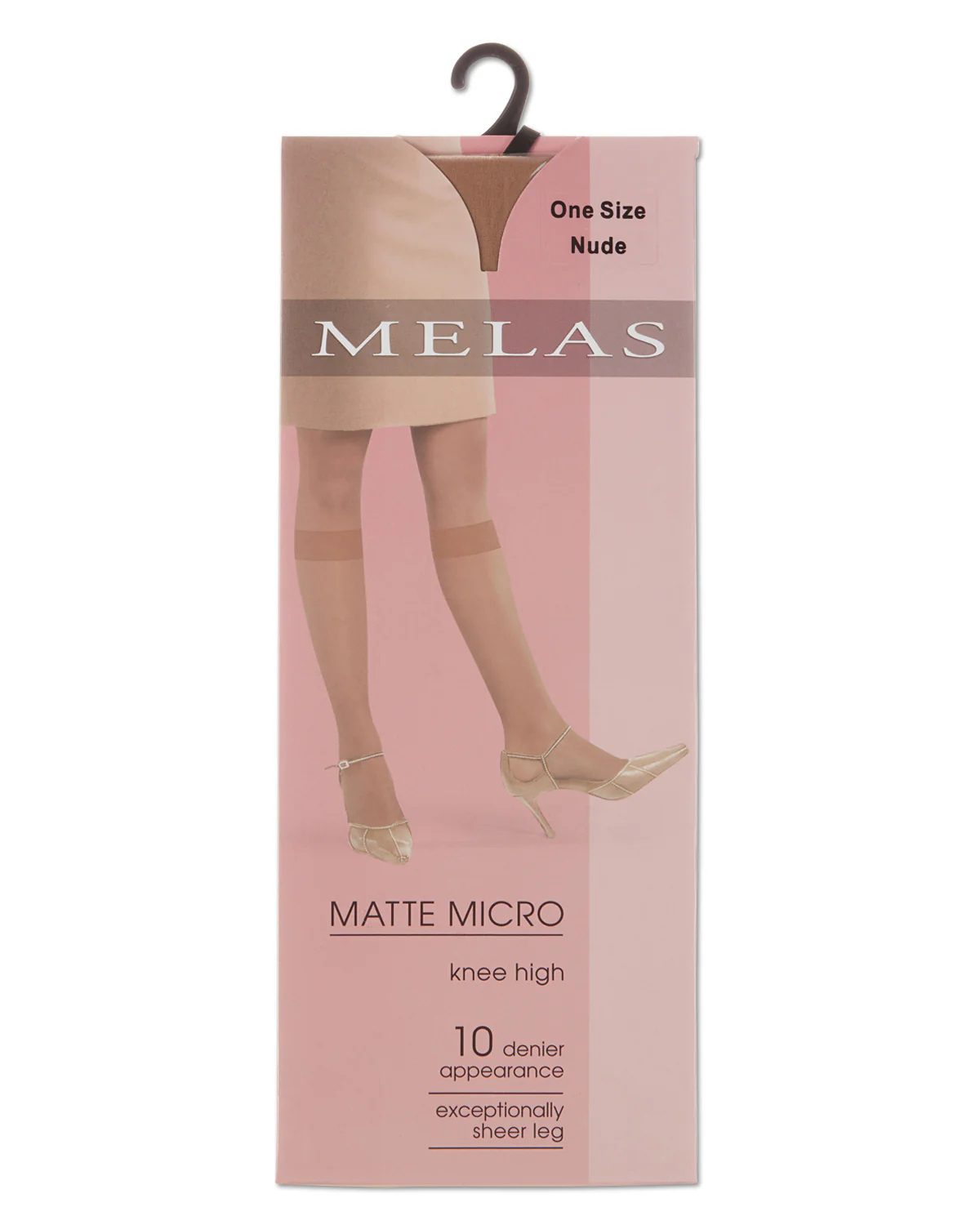 Melas Womens Matte Micro Sheer Knee Highs - As-317