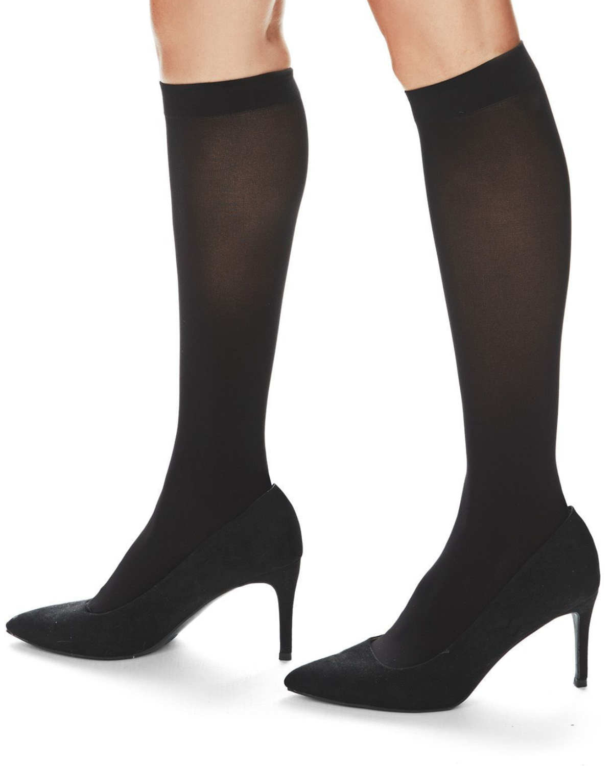 Memoi Womens Microfiber Opaque 60 Denier Knee Highs - Ms-736