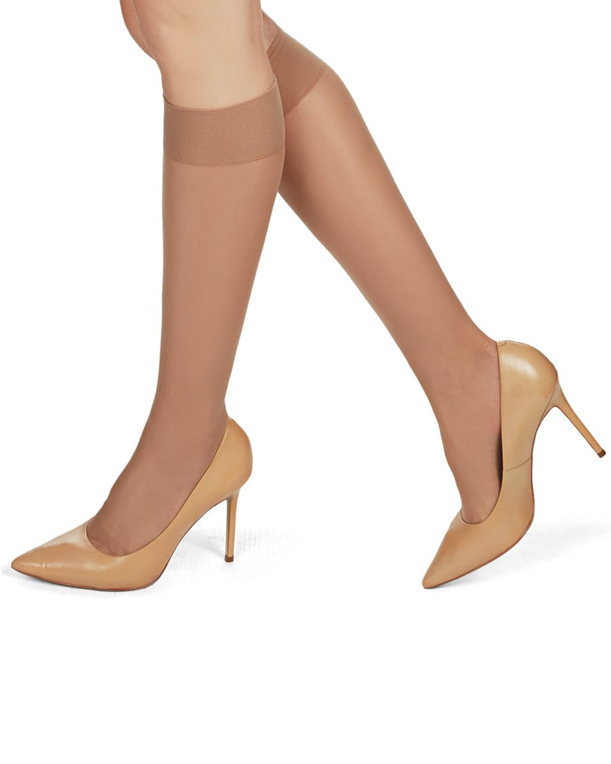 Memoi Womens Completely Opaque Knee Highs - Ms-737