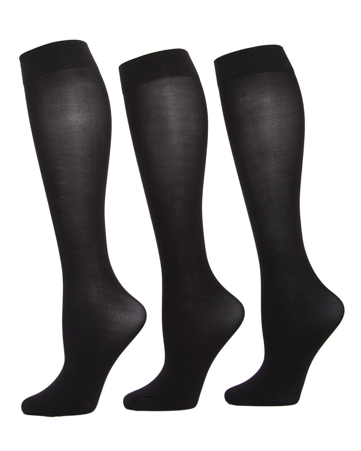 Memoi Solid Microfiber Trouser Socks 3 Pack - Mjt-1003
