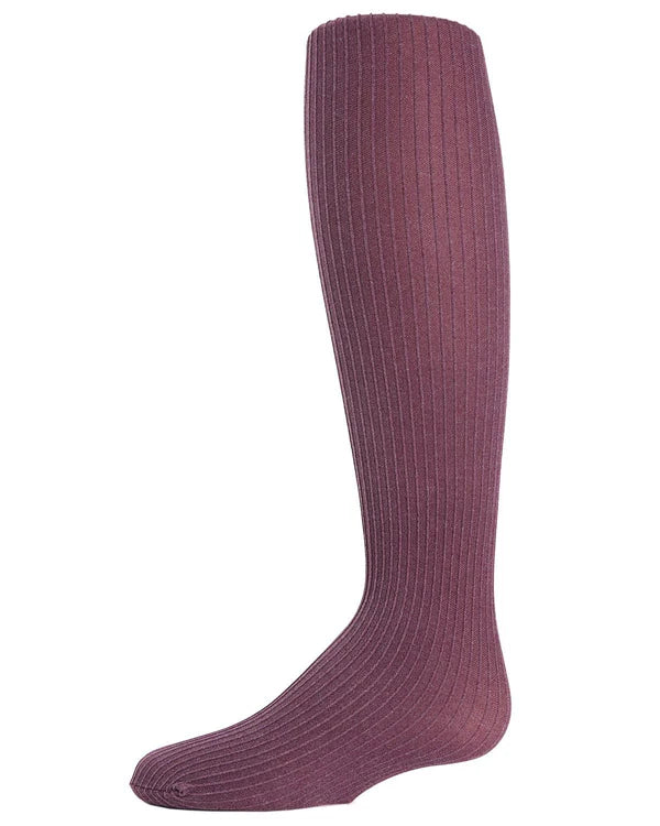 Memoi Girls Essential Ribbed Heather Nylon Tights - Mk-056