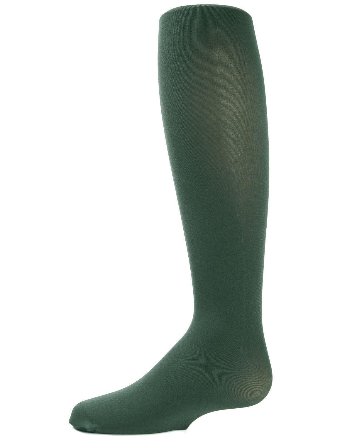 Memoi Infant Winter Opaque Nylon Tights Burgundy - Mk-208