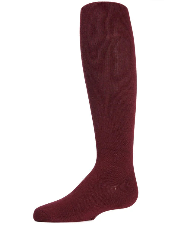 Memoi Girls Soft Pima Cotton Opaque Tights Taupe Heather - Mk-301