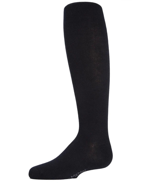 Memoi Girls Soft Pima Cotton Opaque Tights Taupe - Mk-301