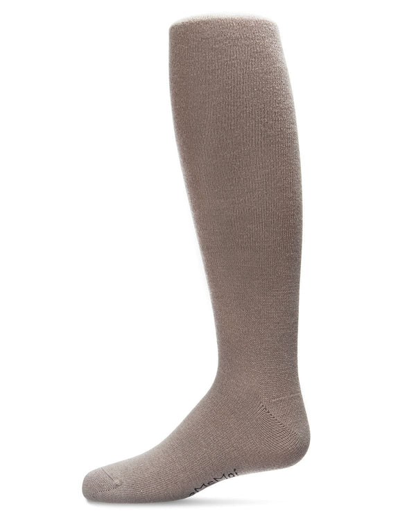 Memoi Girls Soft Pima Cotton Opaque Tights Black - Mk-301