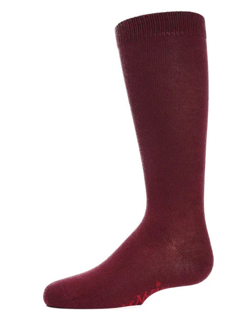 Memoi Kids Basic Cotton Blend Knee High Socks Light Gray - Mk-5056