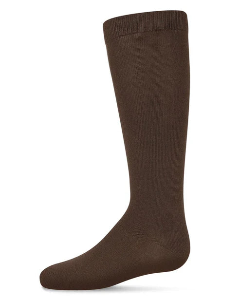 Memoi Kids Basic Cotton Blend Knee High Socks Slate - Mk-5056