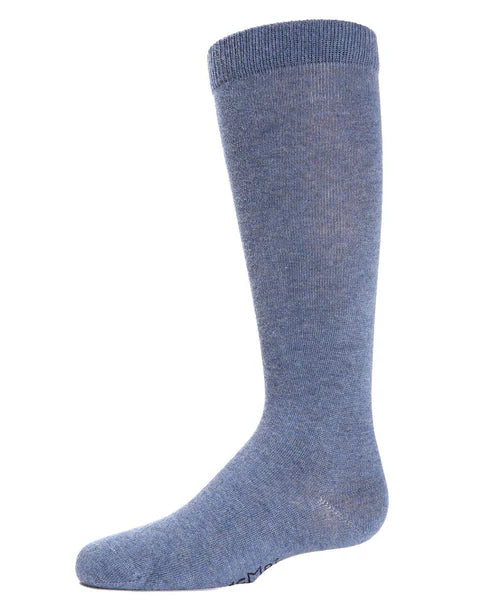 Memoi Kids Basic Cotton Blend Knee High Socks Taupe - Mk-5056