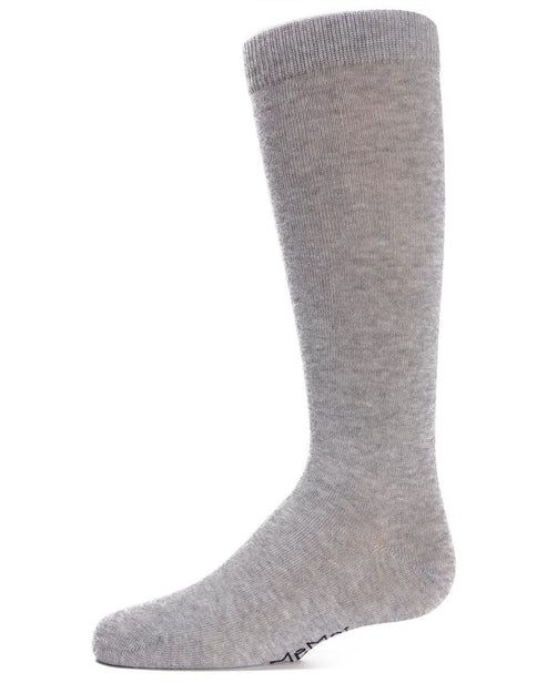 Memoi Kids Basic Cotton Blend Knee High Socks Latte - Mk-5056