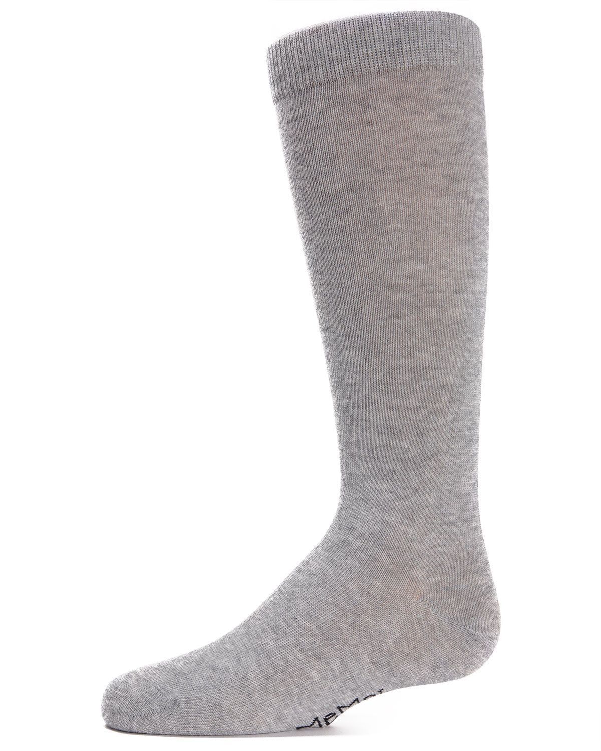 Memoi Kids Basic Cotton Blend Knee High Socks Brown - Mk-5056