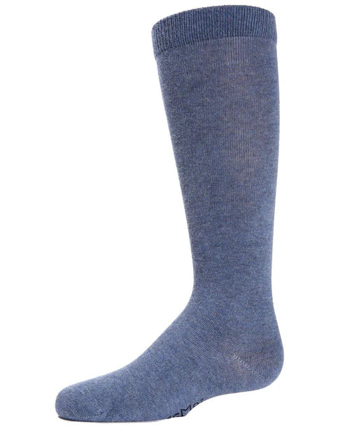 Memoi Kids Basic Cotton Blend Knee High Socks Light Tan - Mk-5056