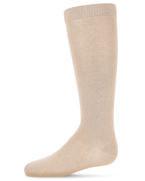 Memoi Kids Basic Cotton Blend Knee High Socks Toffee - Mk-5056