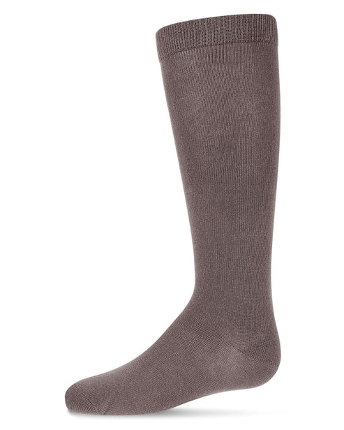 Memoi Kids Basic Cotton Blend Knee High Socks Light Denim - Mk-5056