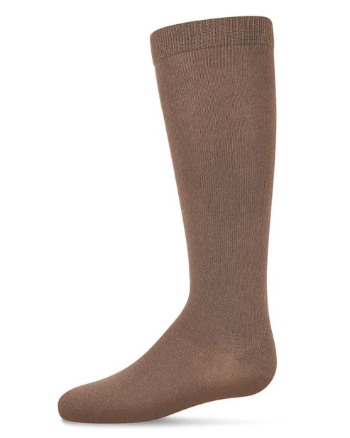 Memoi Kids Basic Cotton Blend Knee High Socks Navy - Mk-5056