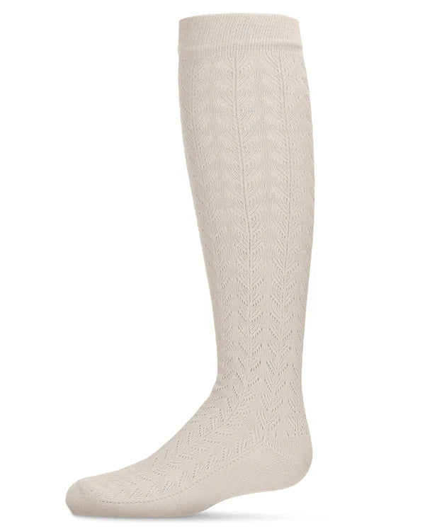Memoi Pelerine Cotton Blend Knee High Socks - Mk-5078