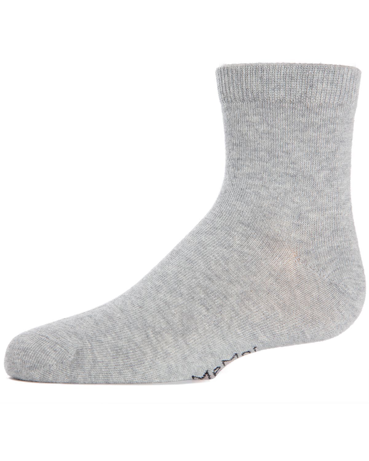 Memoi Unisex Basics Kids Cotton Blend Ankle Socks - Mk-5101