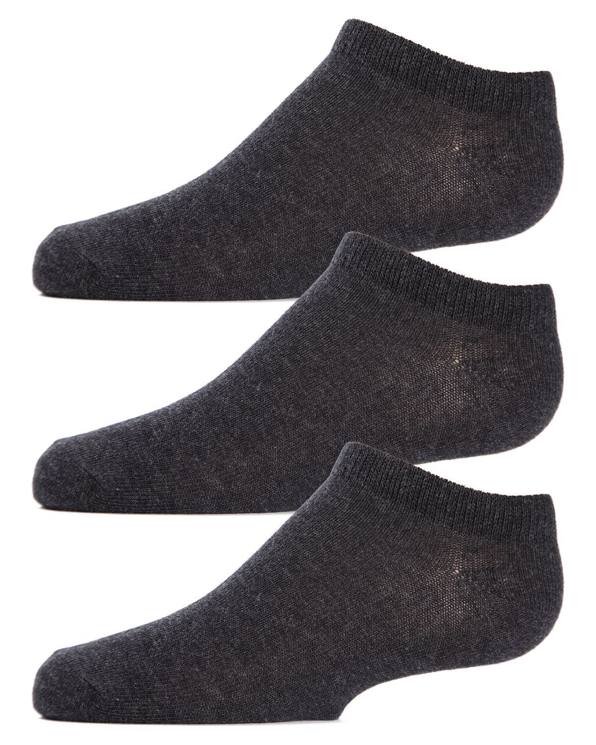 Memoi Kids Low Cut Cotton Blend Socks 3-Pack - Mk-555