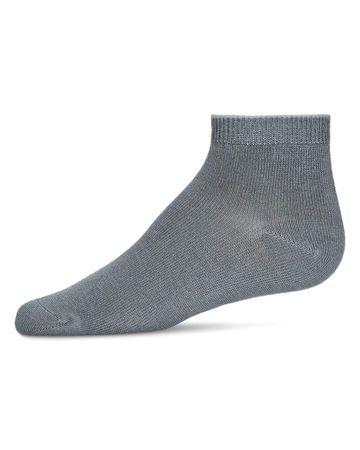 Memoi Kids Basic Soft Rayon from Bamboo Anklet Socks Ice Blue - Mk-6066