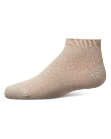 Memoi Kids Basic Soft Rayon from Bamboo Anklet Socks Camel - Mk-6066