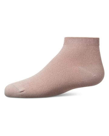 Memoi Kids Basic Soft Rayon from Bamboo Anklet Socks Petal Pink - Mk-6066