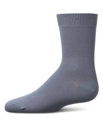 Memoi Toddlers and Kids Basic Soft Rayon from Bamboo Crew Socks Navy - Mk-6166