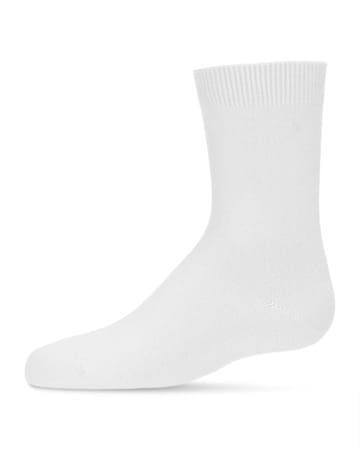 Memoi Toddlers and Kids Basic Soft Rayon from Bamboo Crew Socks Orchid - Mk-6166