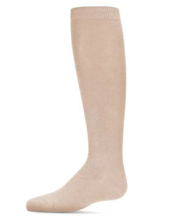 Memoi Kids Basic Soft Rayon from Bamboo Knee High Socks Pale Gray - Mk-6266