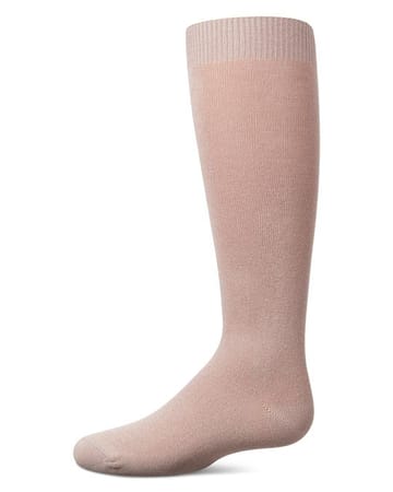 Memoi Kids Basic Soft Rayon from Bamboo Knee High Socks Deep Mauve - Mk-6266