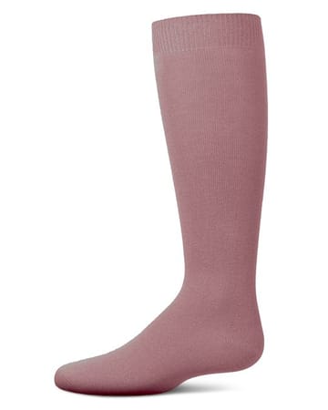 Memoi Kids Basic Soft Rayon from Bamboo Knee High Socks Dark Spruce - Mk-6266