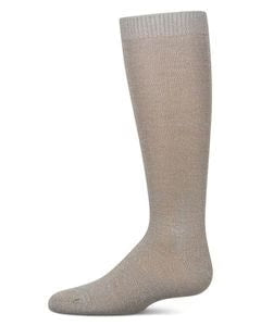 Memoi Kids Basic Soft Rayon from Bamboo Knee High Socks Pale Gray - Mk-6266