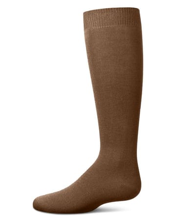 Memoi Kids Basic Soft Rayon from Bamboo Knee High Socks Deep Mauve - Mk-6266