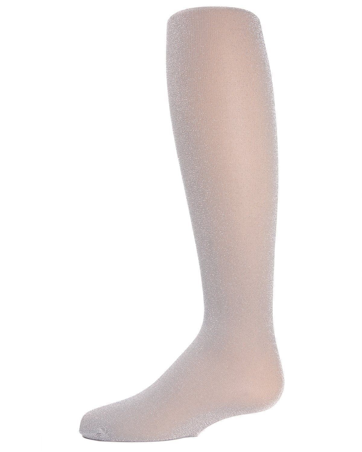 Memoi Girls Metallic Shimmer Opaque Tights - Mk-711