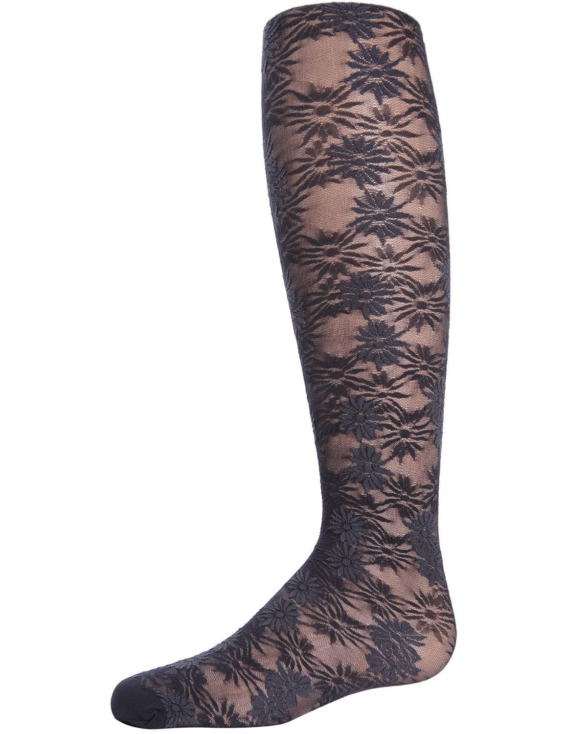 Memoi Girls Flower Bunches Sheer Tights - Mk-716