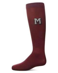 Memoi Girls Houndstooth M Knee High Socks - Mkf-11596