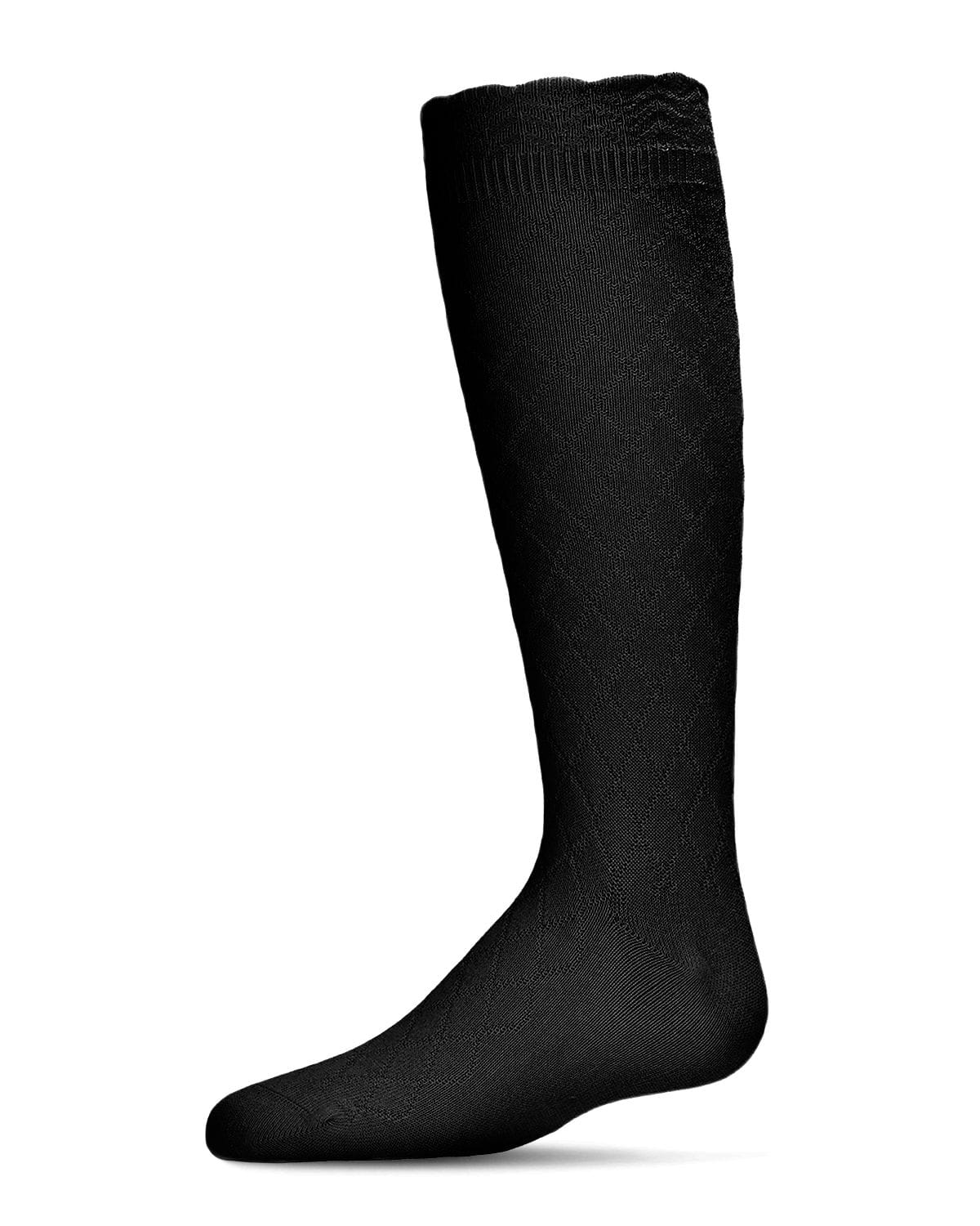 Memoi Double Diamond Cotton Blend Knee High Socks - Mkf-2000