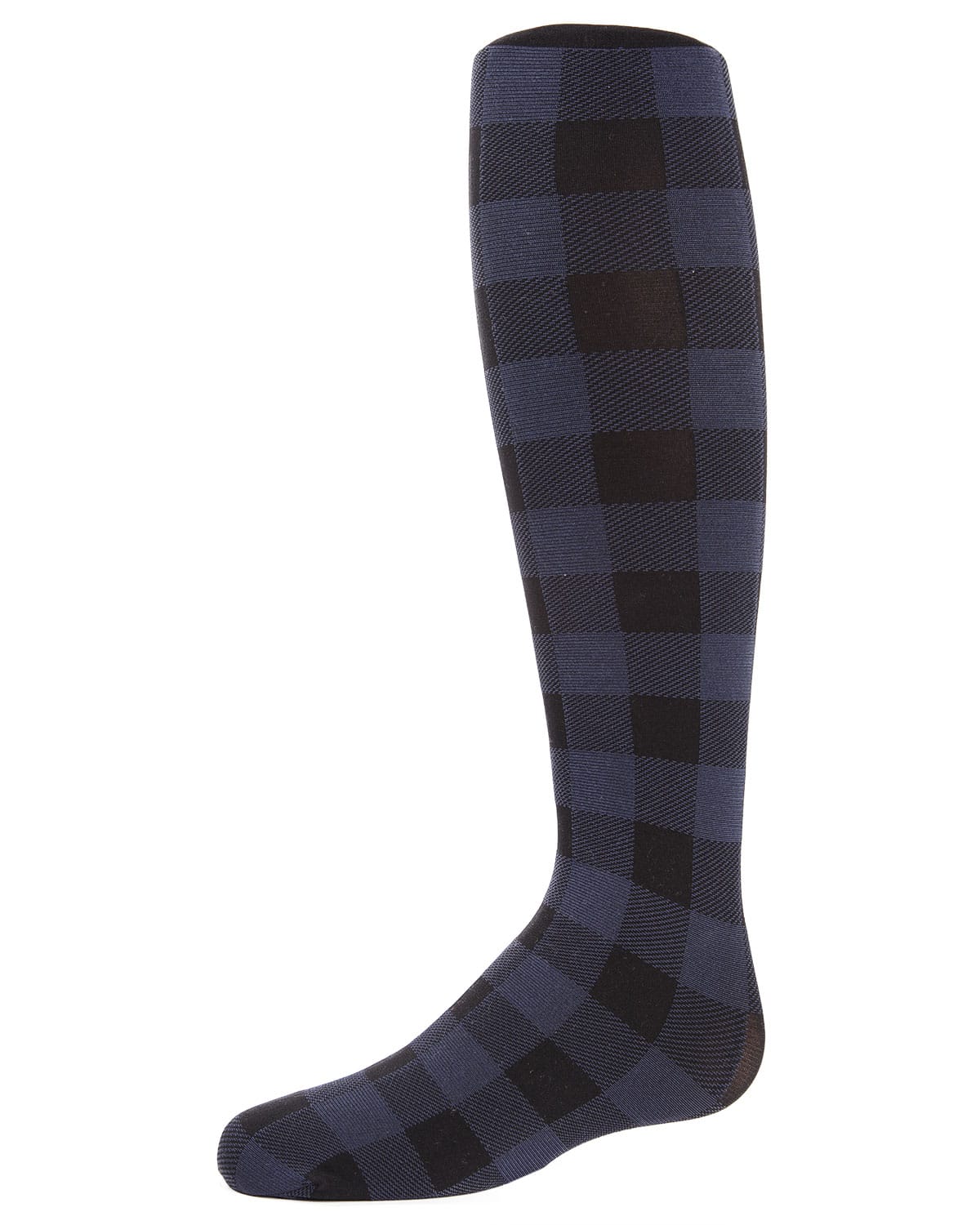 Memoi Girls Checkerboard Plaid Opaque Tights - Mkf-4007