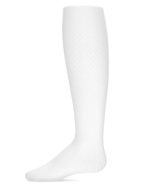 Memoi Girls Prism Textured Microfiber Opaque Tights - Mkf-4053