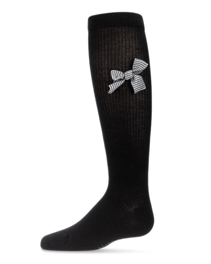 Memoi Herringbone Thin Ribbed Knee High - Mkf-7081