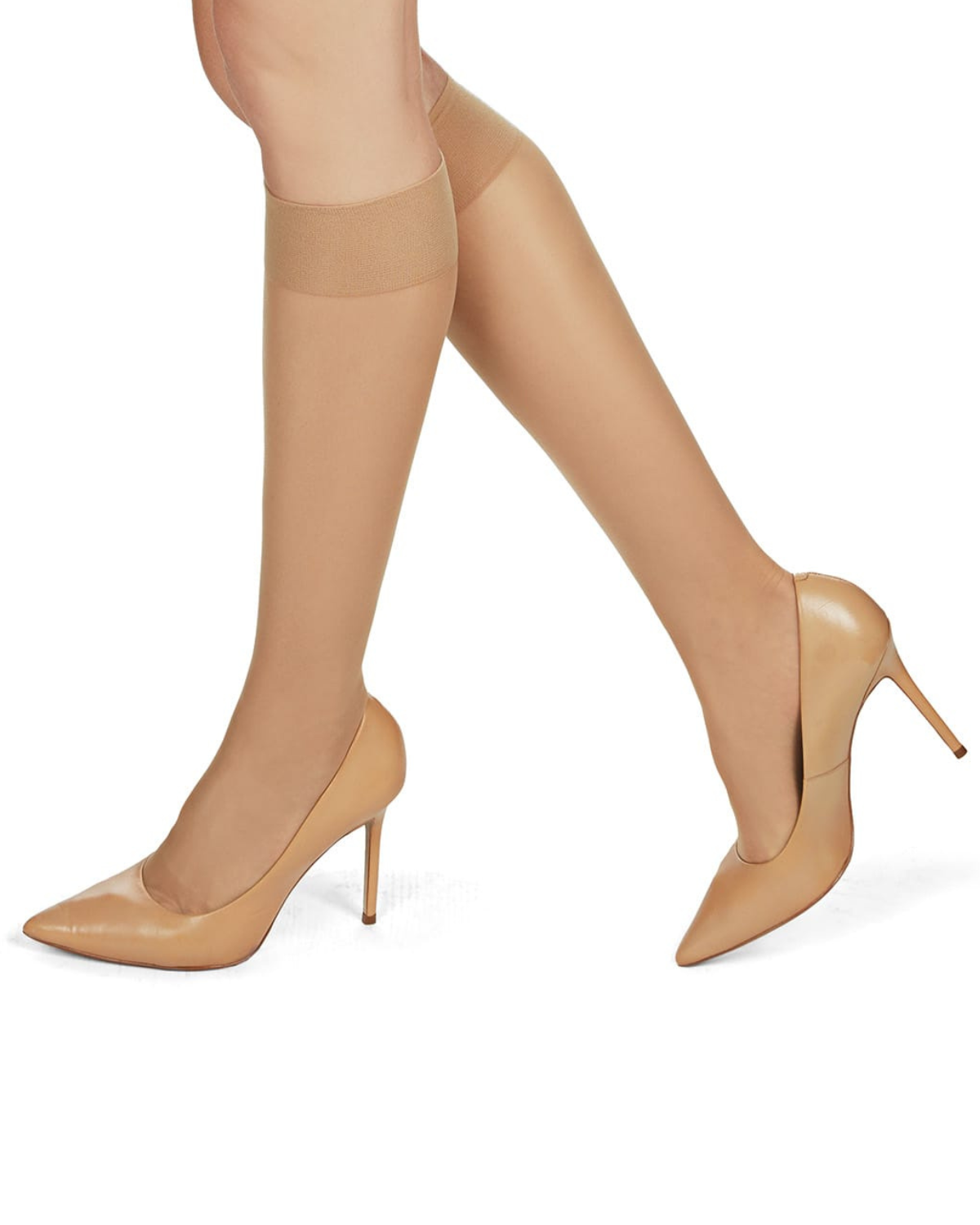 Memoi Womens Light Support Sheer Knee Highs - Ms-715