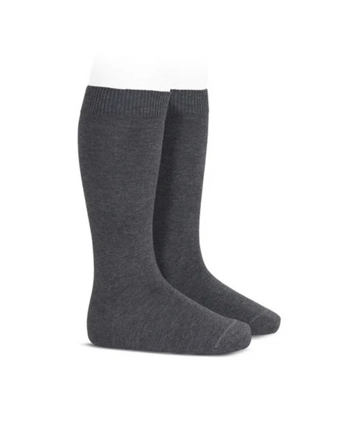 Condor Flat Cotton Knee Socks 326 Camel - 2019/2