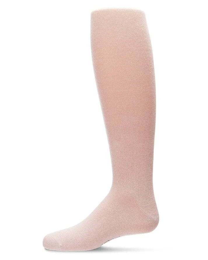 Memoi Girls Soft Pima Cotton Opaque Tights Cocoa - Mk-301