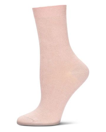 Memoi Toddlers and Kids Basic Soft Rayon from Bamboo Crew Socks Clay - Mk-6166