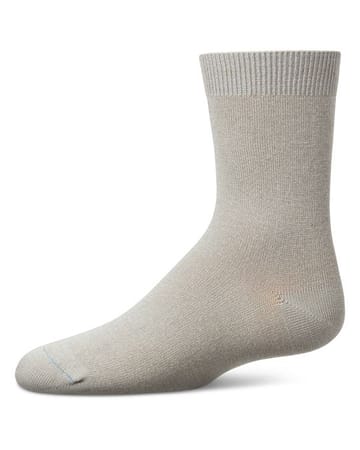 Memoi Toddlers and Kids Basic Soft Rayon from Bamboo Crew Socks Chestnut Brown - Mk-6166