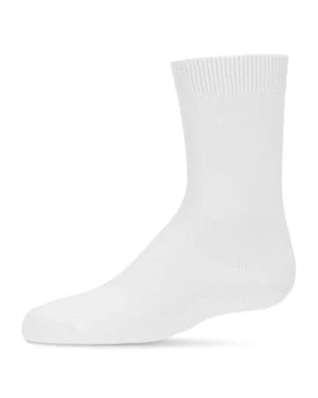 Memoi Toddlers and Kids Basic Soft Rayon from Bamboo Crew Socks Coffee Bean - Mk-6166