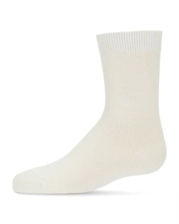 Memoi Toddlers and Kids Basic Soft Rayon from Bamboo Crew Socks Dark Spruce - Mk-6166