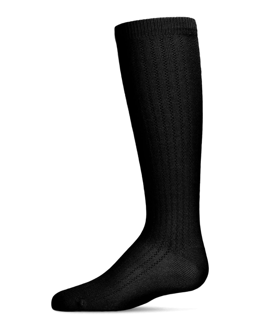 Memoi Girls Chain Stitch Knee High Socks - Mkf-2003