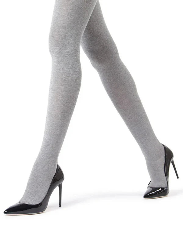 Memoi Womens Brooklyn Flat Knit Cotton Blend Sweater Tights - Mo-325