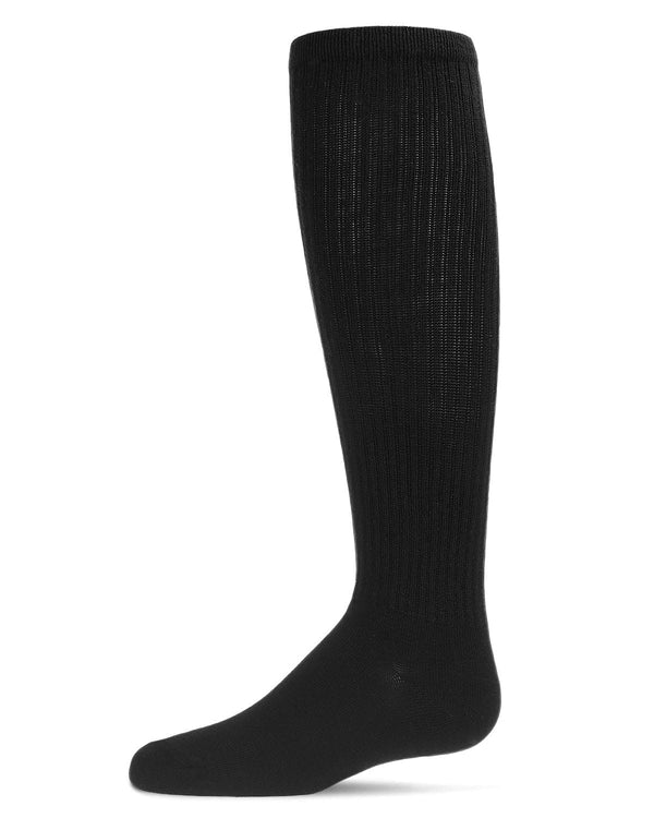 Spot-On Girls Athletic Ribbed Cotton Blend Knee High Sock - Sp-1040